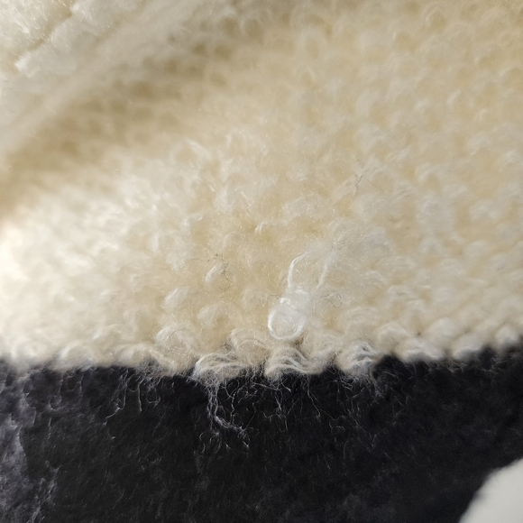 NWT Elle Women's Black/Cream Striped Sweater Coat Size XL - Picture 5 of 8